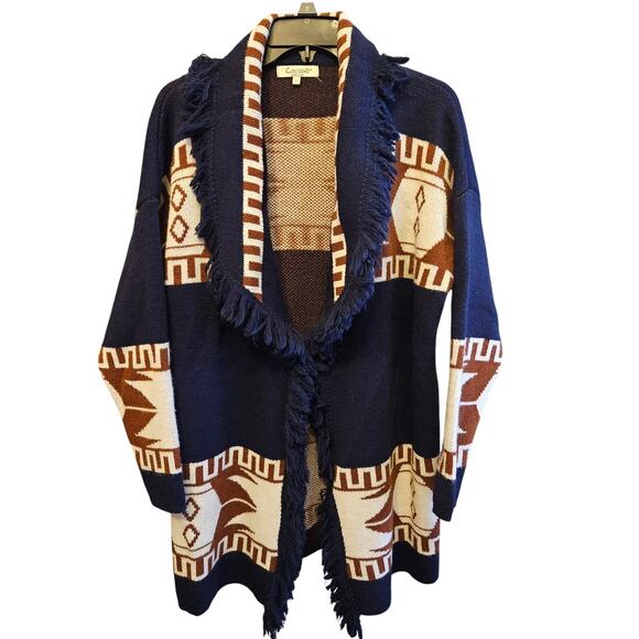 Cocogio ladies Southwestern style shrug open front sweater size small - Picture 1 of 6